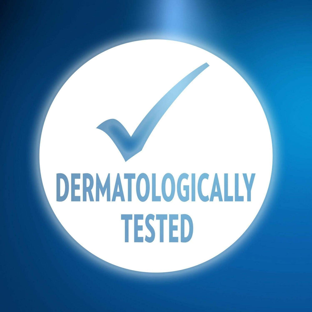 Dermatologically-tested sensitive-skin scene reassures gentle care for delicate skin.