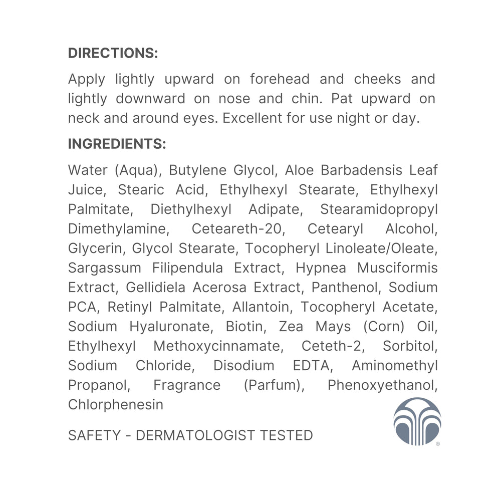 Nu Skin dermatologist-tested label closeup emphasizes safety and efficacy.