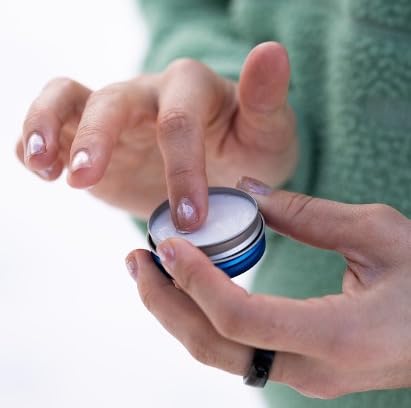 Dermatone Skin Protection Balm SPF 30 tin packaging showcases easy-application for lips and face.