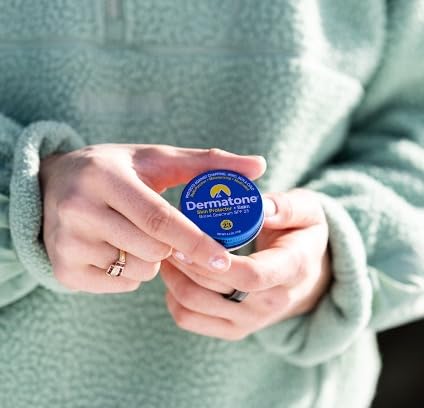 Dermatone two-pack packaging shows portable skin protection for outdoor adventures