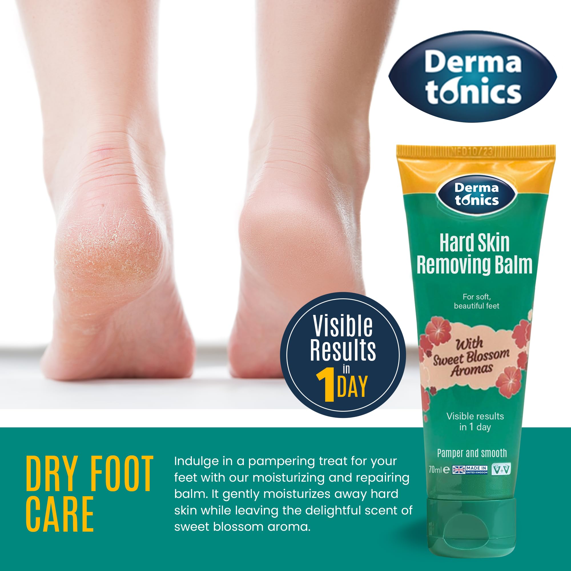 Dermatonics uso-diario-pies-manos: hidratación constante para piel seca