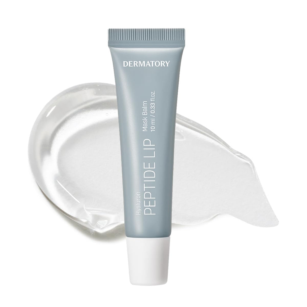 DERMATORY lip mask balm tube close-up highlighting day and night hydration
