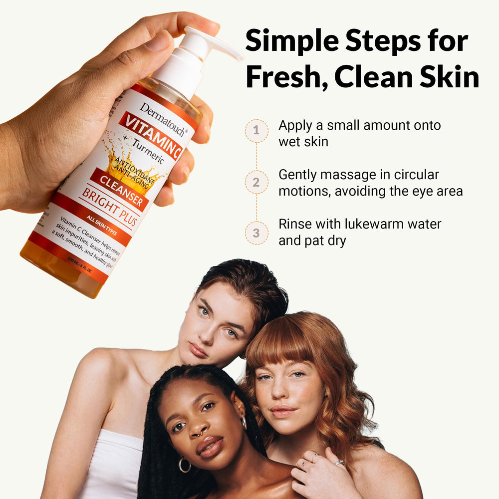 DERMATOUCH packaging is recyclable, aligning with clean beauty values.