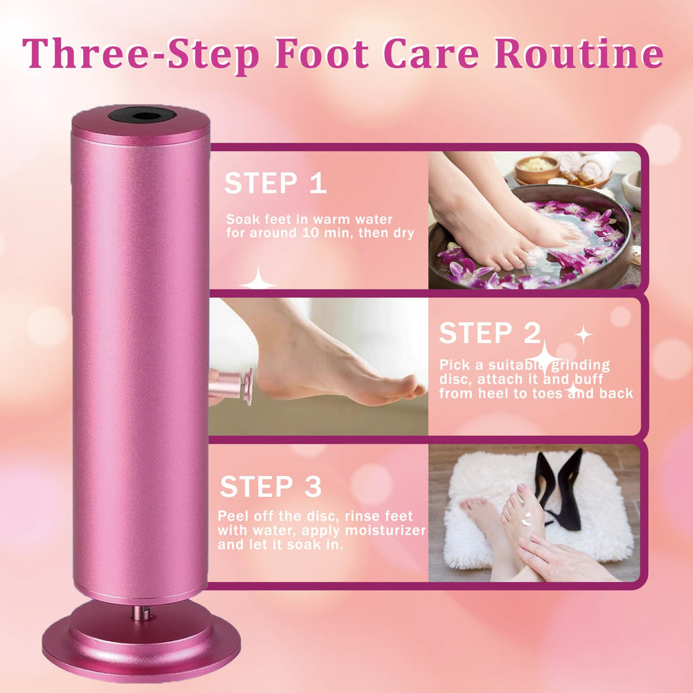 Dermave durable aluminum body delivers lightweight, steady grip during pedicure sessions