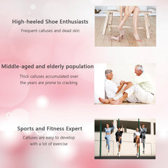Dermave upgraded electric callus remover 360° head enables thorough foot care for tough skin