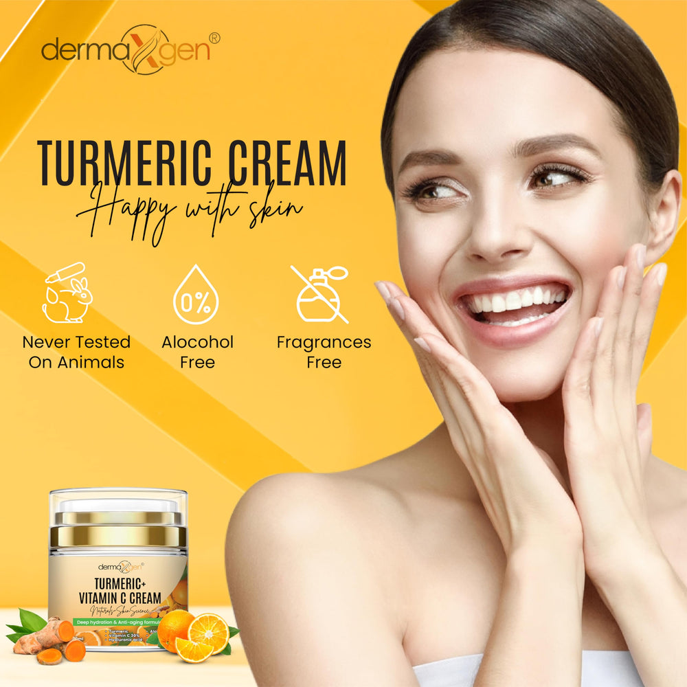 DERMAXGEN all-skin-types packaging illustrating daily routine suitability for morning and night
