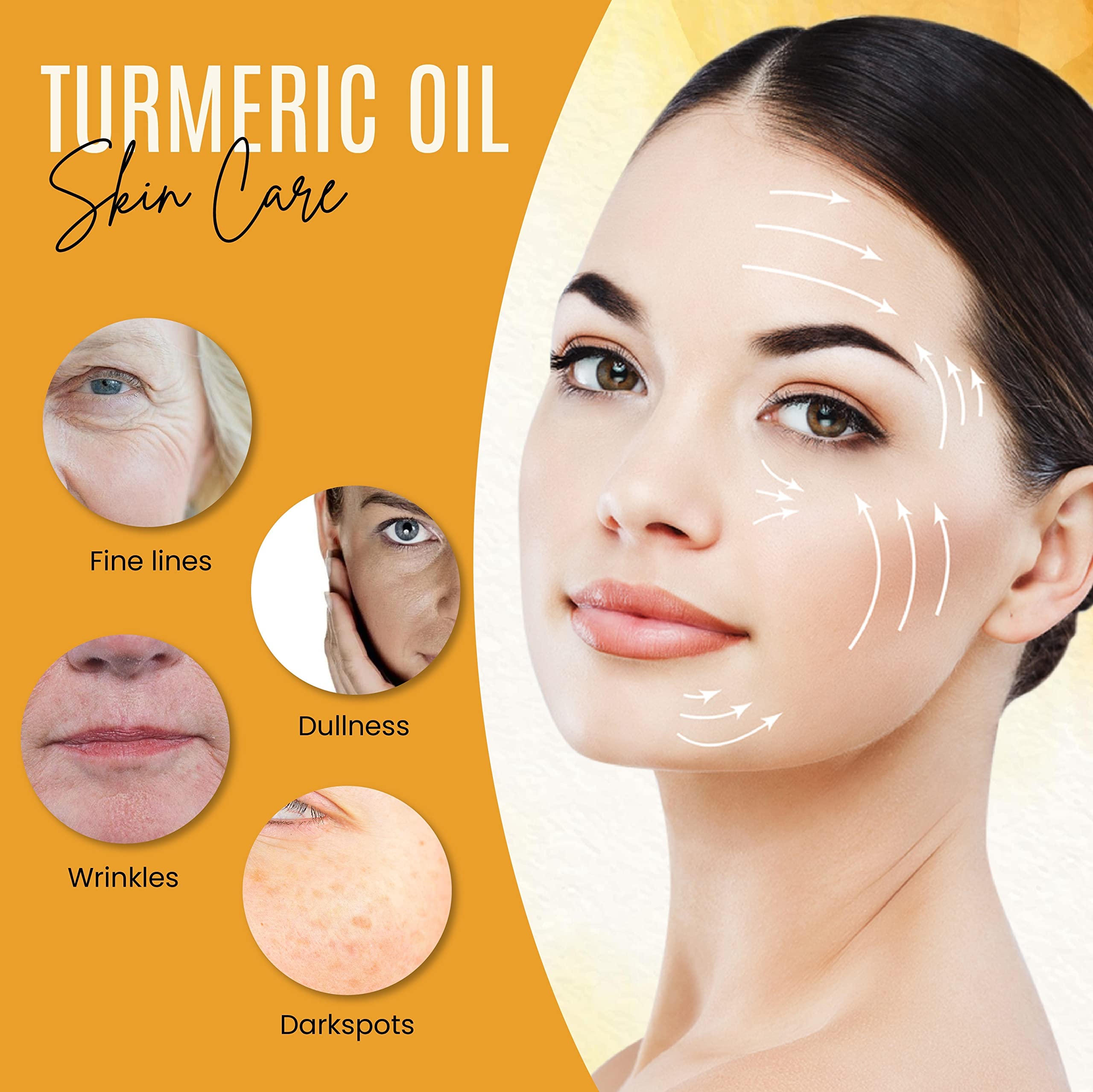 DERMAXGEN Turmeric Oil dropper close-up for precise application.