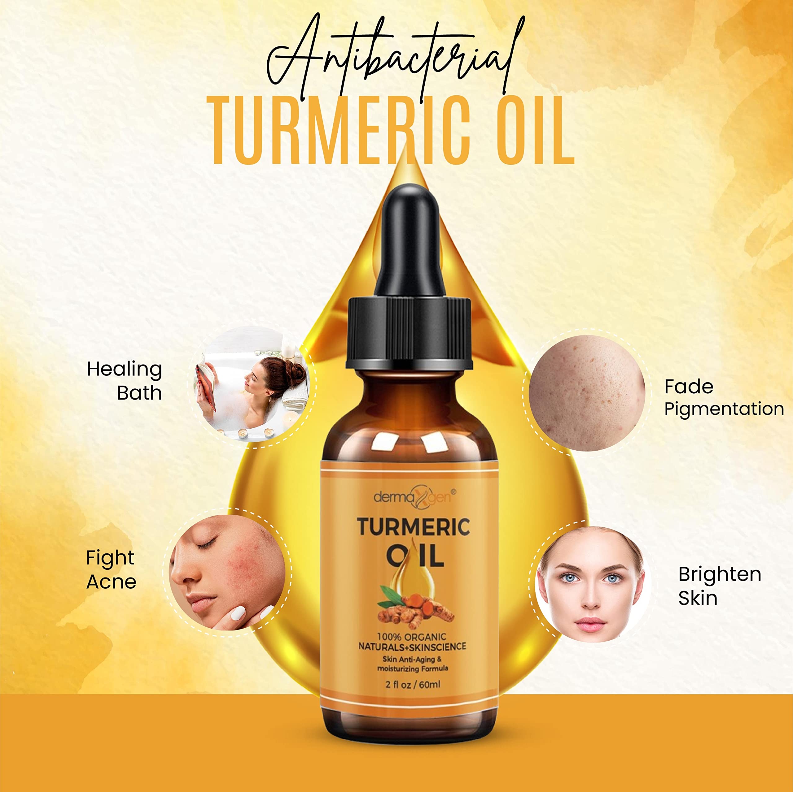DERMAXGEN turmeric oil ingredients aloe vera – soothing hydration for dry skin.
