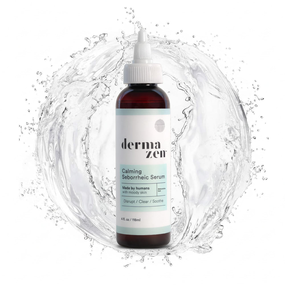 Dermazen Calming Serum after-use shows calm, renewed skin texture