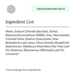 Dermazen Calming Serum texture closeup emphasizes lightweight, non-oily hydration