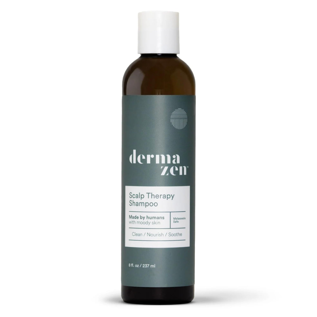 Dermazen cleansing scalp therapy shampoo bottle showing soothing itchy scalp relief