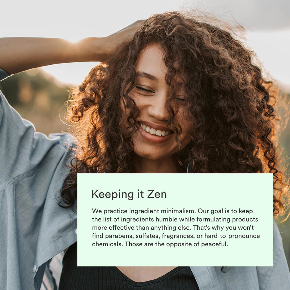 Dermazen green tea leaf extract highlights soothing scalp support