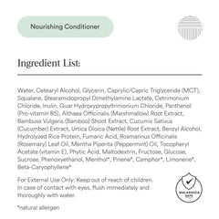 Dermazen Nourishing Conditioner application on hair ends enables detangling and smoothness