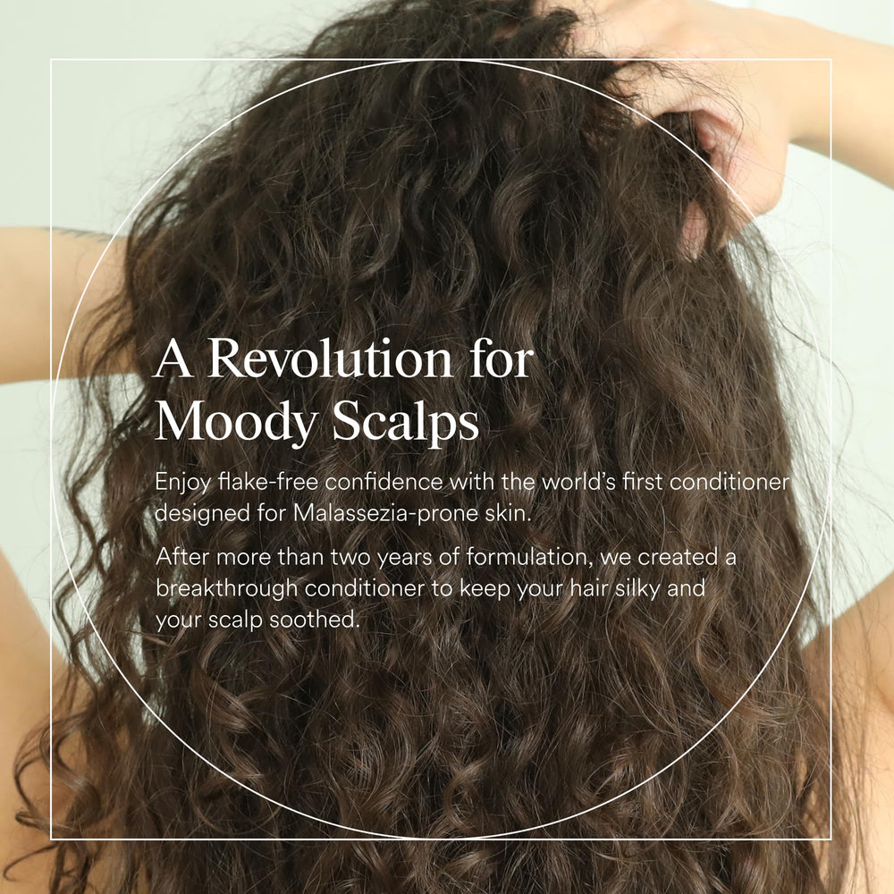 Dermazen Nourishing Conditioner silky finish emphasizes shine on strands