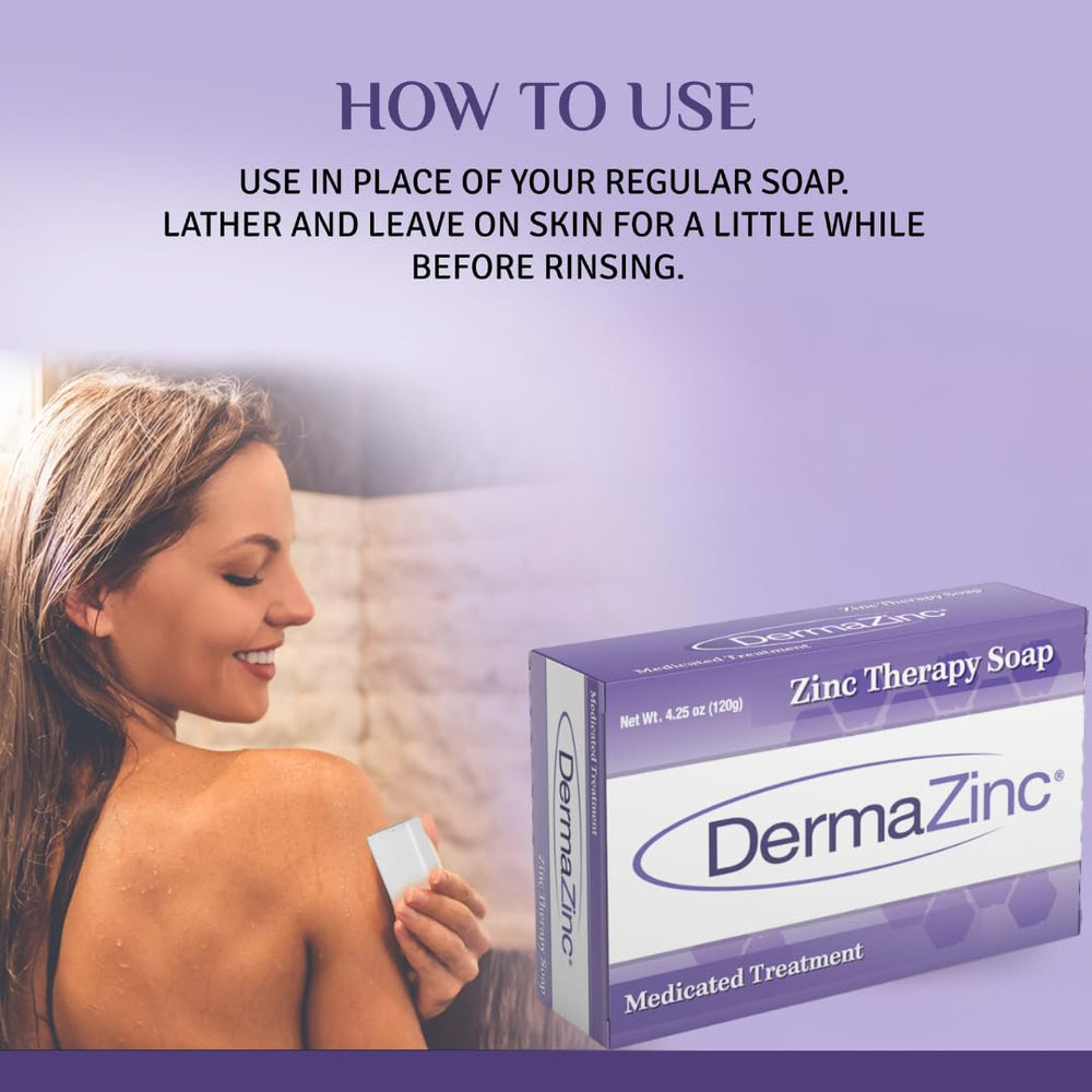 DermaZinc Therapy Soap with oat kernel flakes nourishing and hydrating dry skin