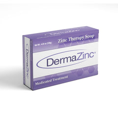 DermaZinc Therapy Soap with olive oil and shea butter supports a gentle, hydrated barrier