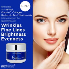Dermedicine made-in-usa label signaling quality and cruelty-free production.