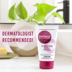 Dermend Arnica Bruise Cream packaging label emphasizes natural ingredients and vitamin-rich formula