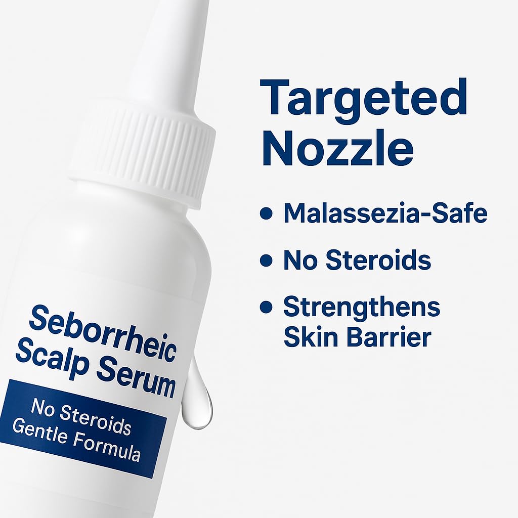 Dermgentle Seborrheic Scalp Serum body-use scene applied to chest and body