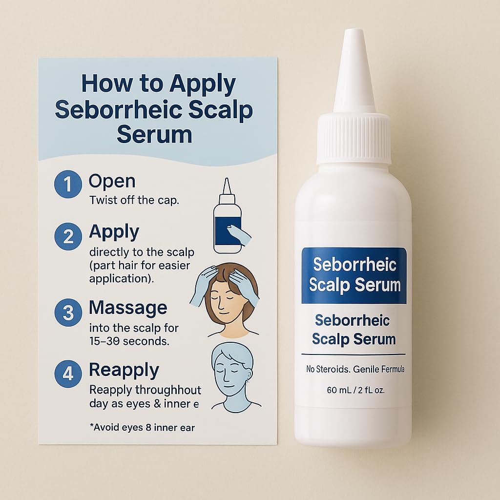 Dermgentle Seborrheic Scalp Serum close-up texture showing quick-absorb formula