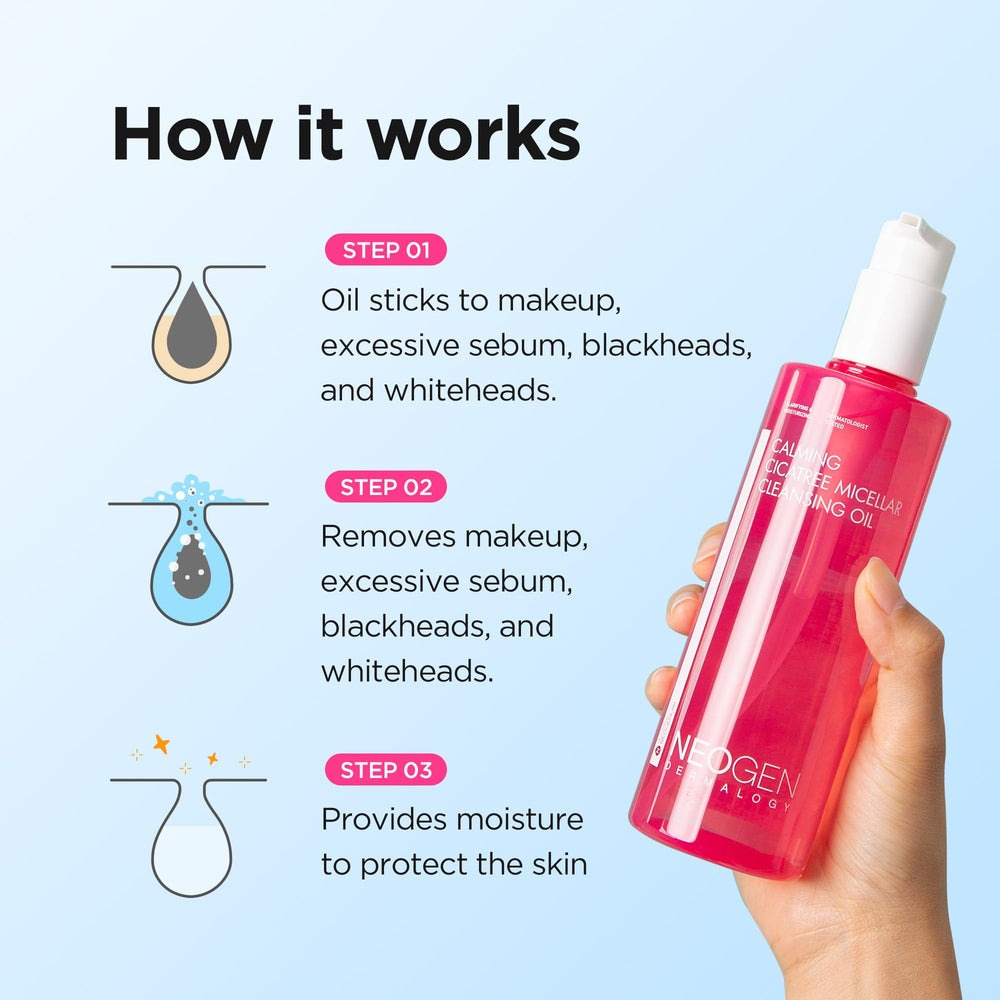 DERMALOGY by NEOGENLAB swatch reveals dewy, comfortable hydration after cleansing.