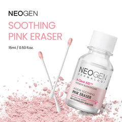 NEOGEN A-Clear pink calamine powder layer being dispensed for blemish relief.