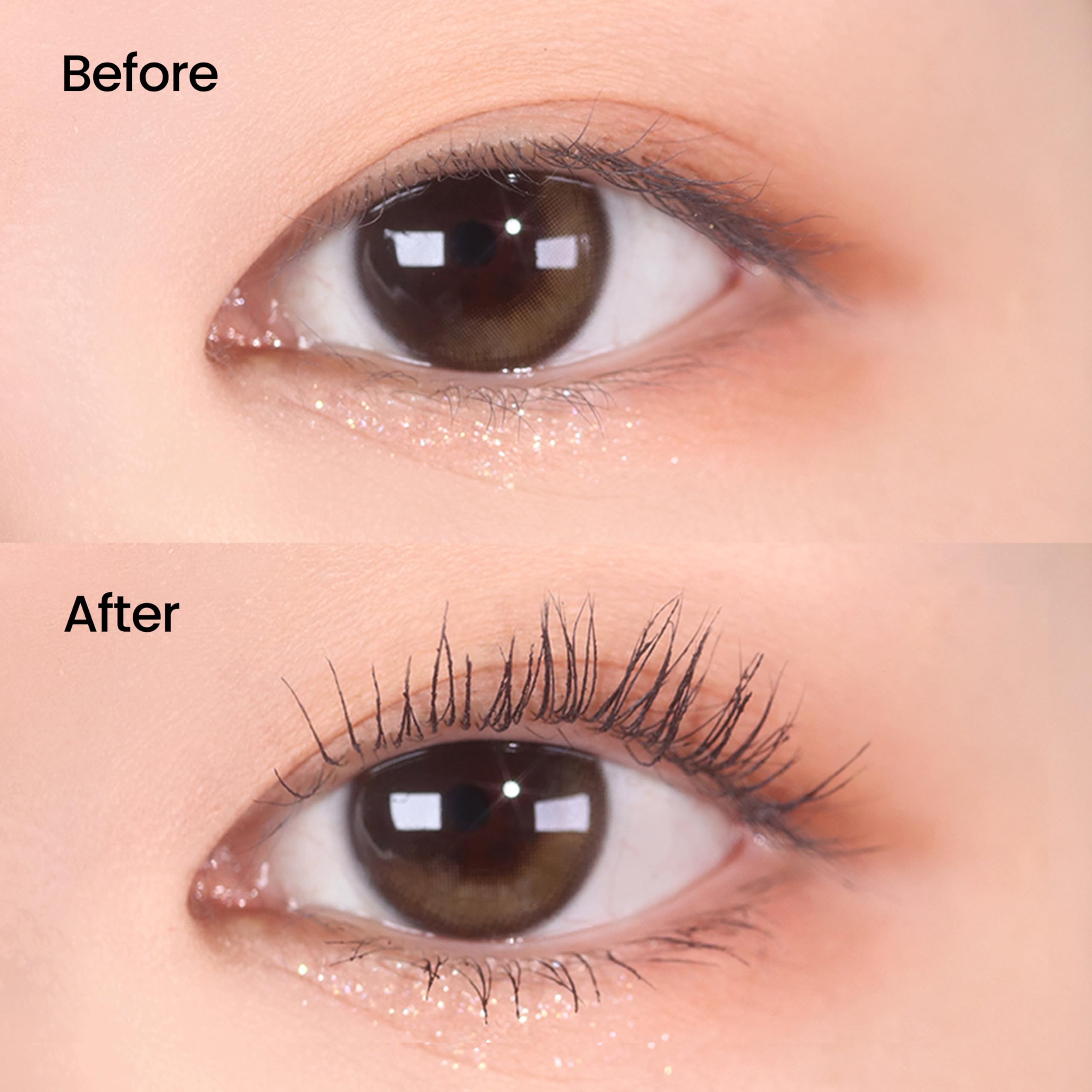DERMALOGY NEOGEN Extra Slim Maxicara lash curl demonstration with lifted lashes.