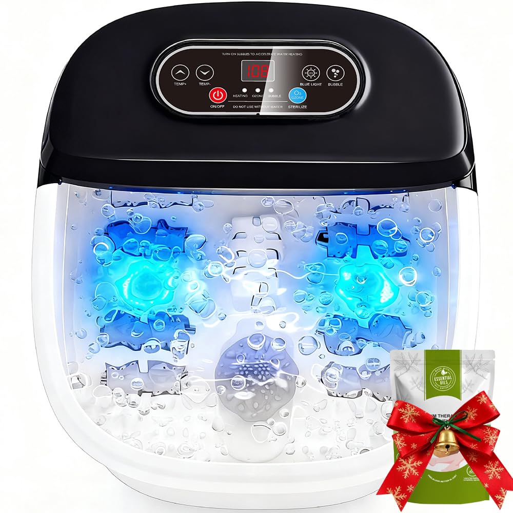 DermoPrime foot spa heat and ozone with blue light for refreshed feet