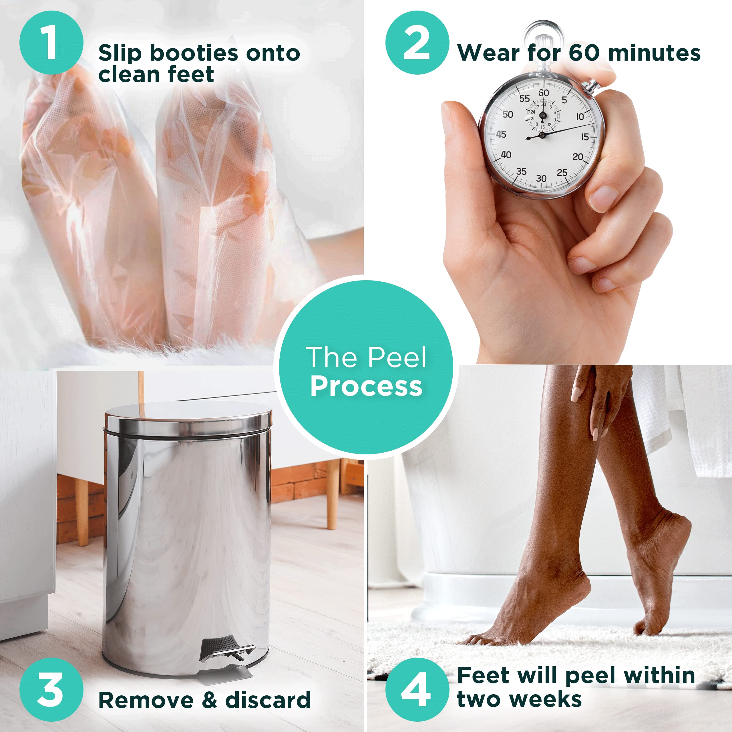 DERMORA Foot Peel Mask original scent image conveying spa-like aroma