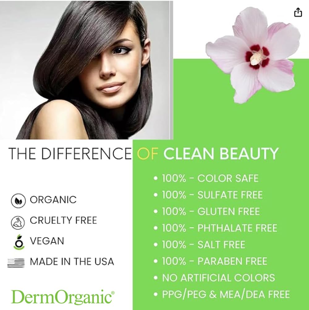 DermOrganic original argan oil leave-in packaging captures premium Moroccan hair care.