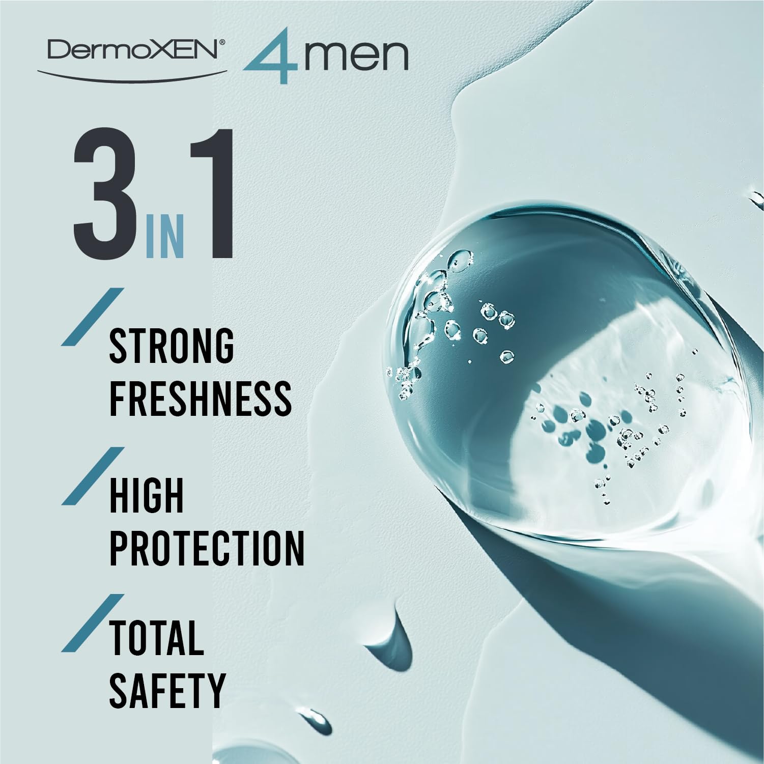 DERMOXEN 4Men application dispense shows simple daily use for fresh feeling