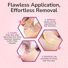 Dermwax WAXXED beads in daily-use setup for gentle, everyday waxing routines.
