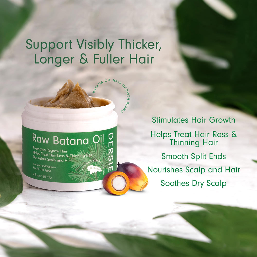 Dersie Batana Oil paste applied to ends for split-end care