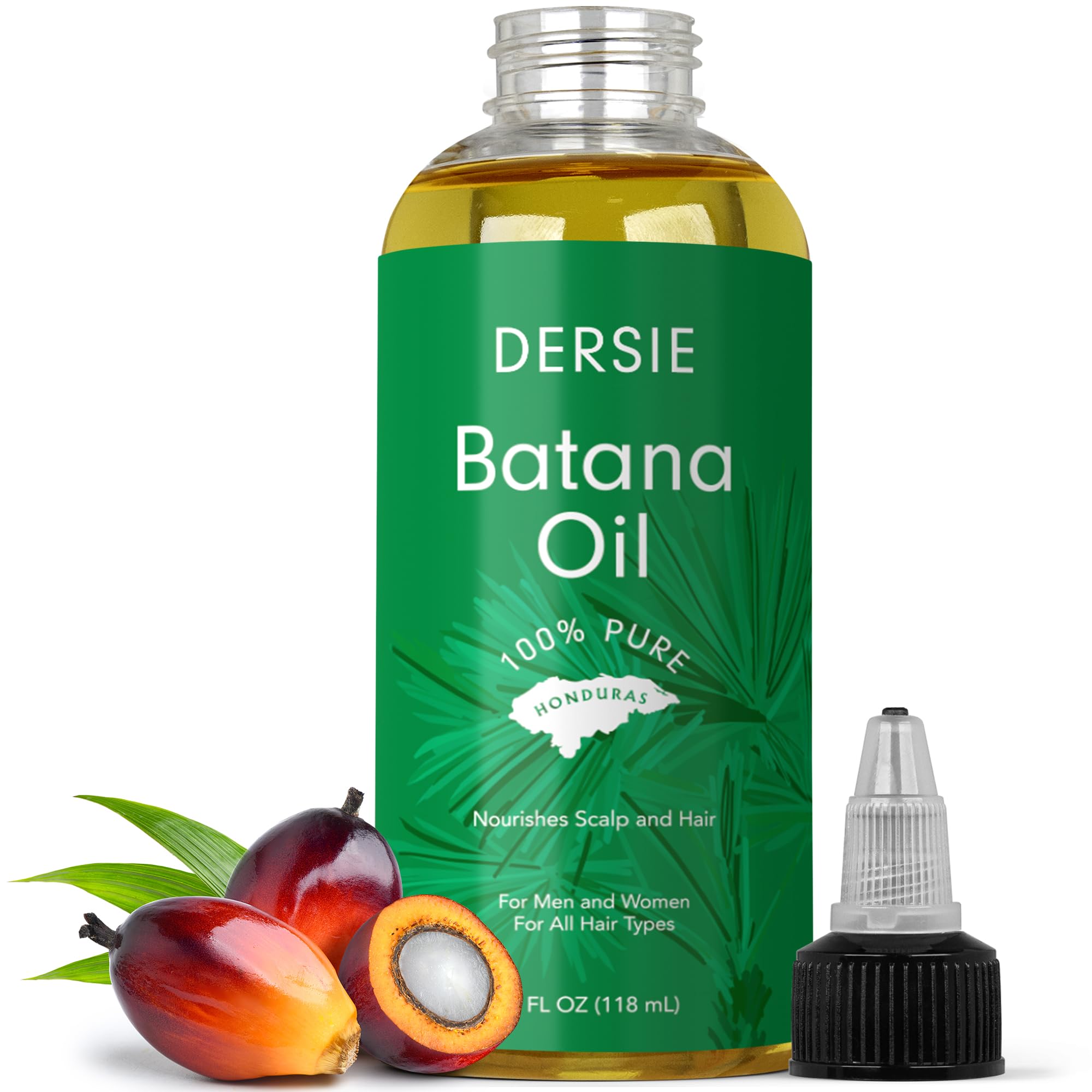 Dersie Batana Oil seed-press closeup highlighting natural texture for nourishing hair care.