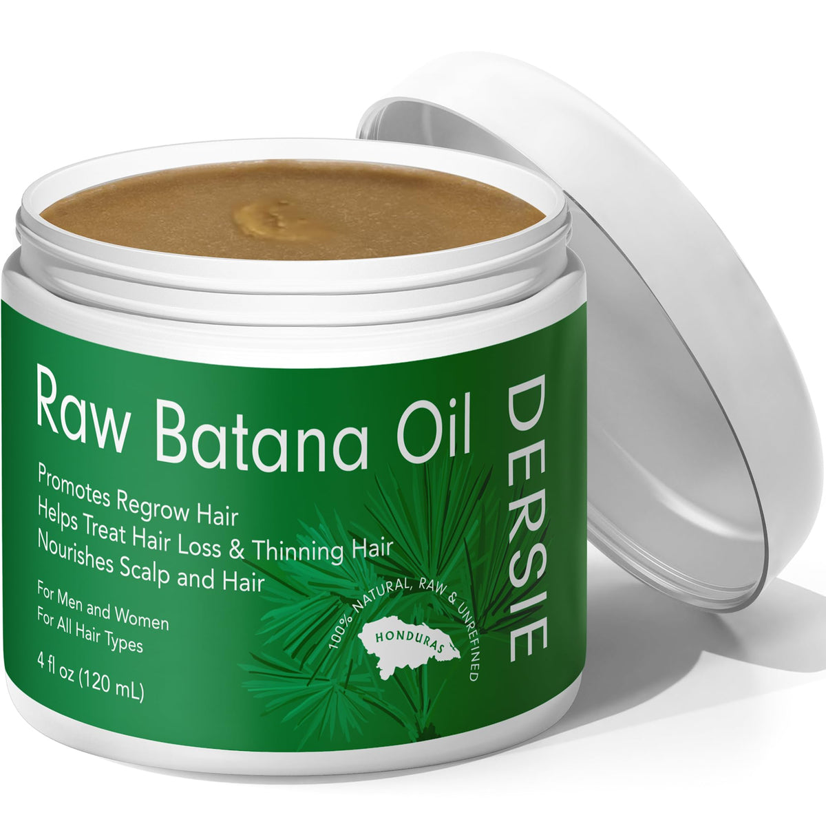 Dersie Batana oil solid paste close-up texture showing rich conditioning benefits