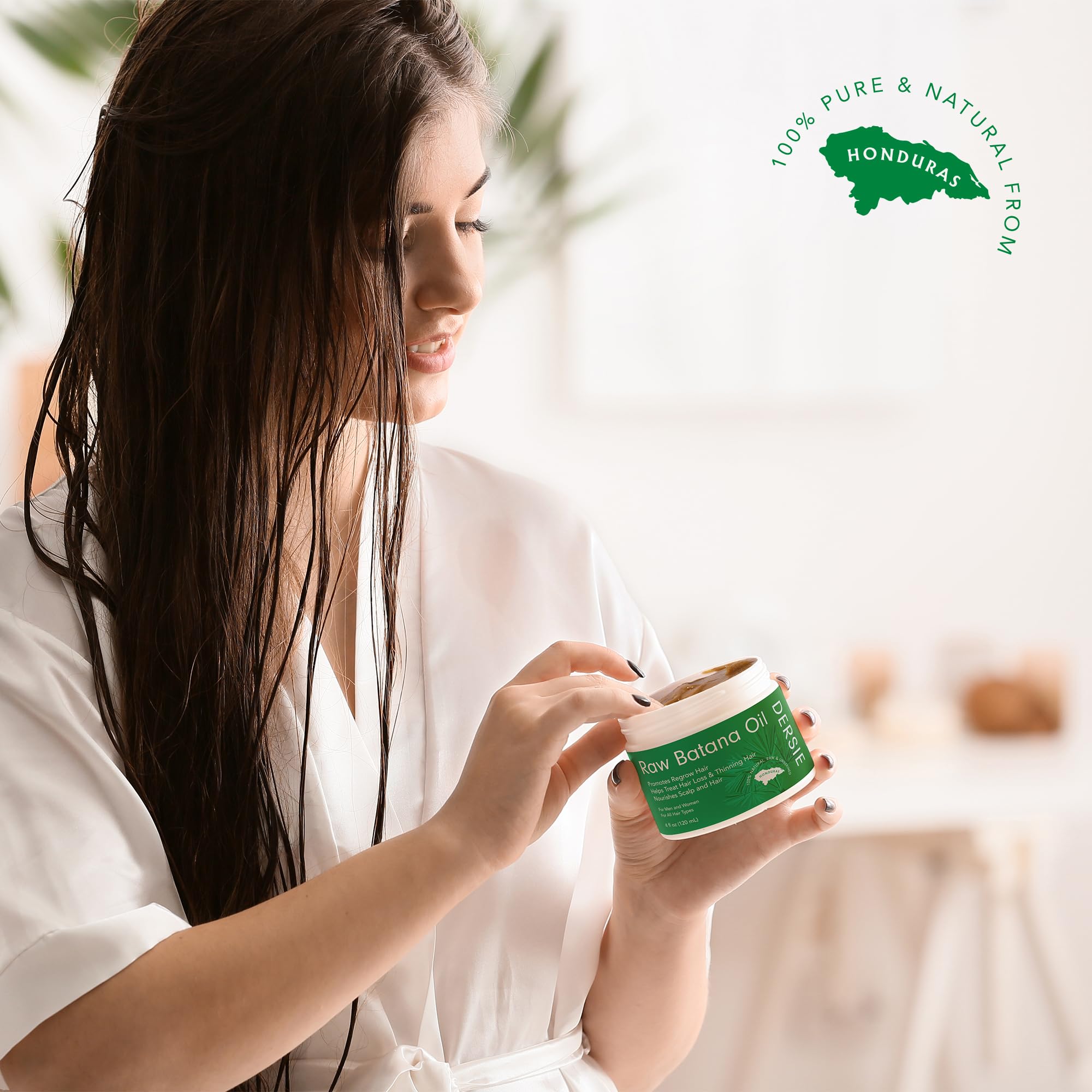 Dersie Batana oil solid paste packaging highlights easy-to-use hair mask form