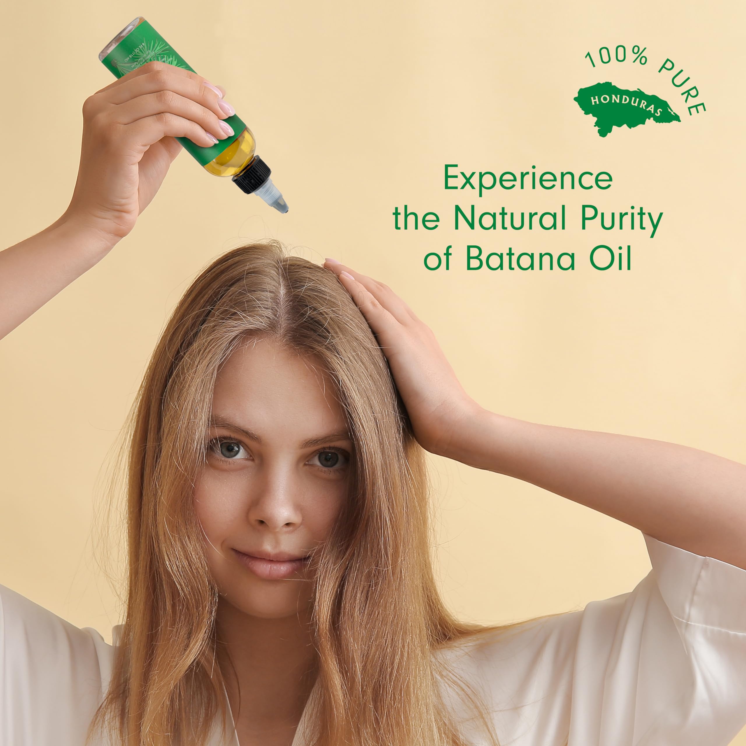 Dersie Batana Oil texture closeup showing paste-like consistency for scalp and hair.