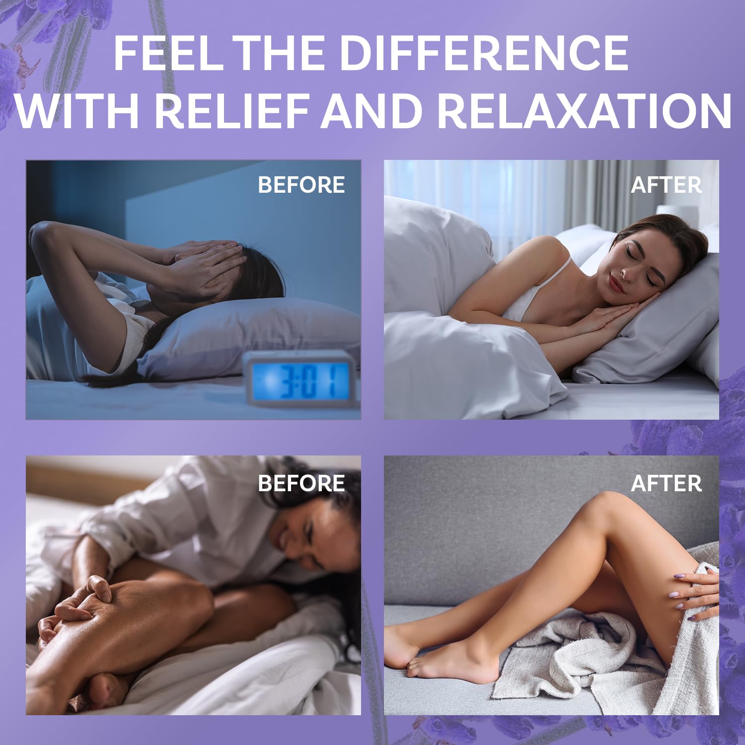 Dersie magnesium cream integrated into a bedtime routine for restful evenings.