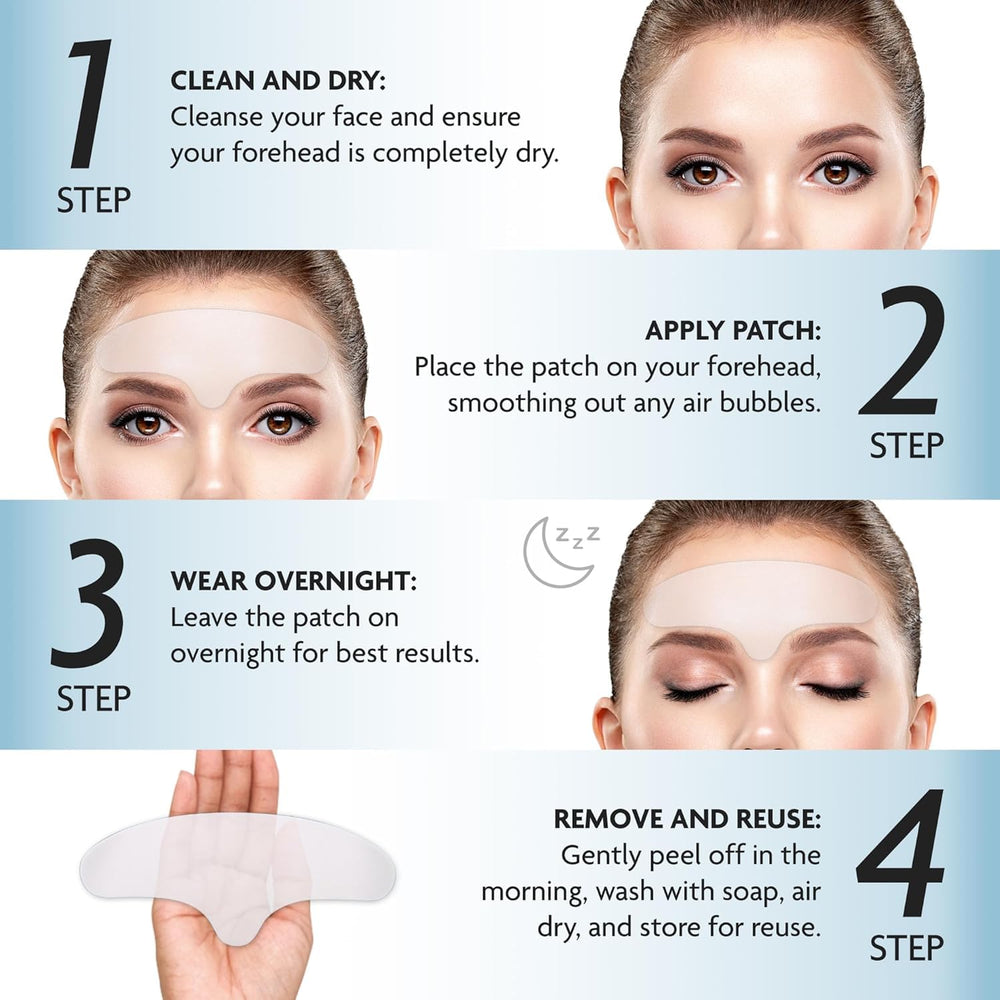 Dersie patch shown in morning routine with smoother-looking skin.