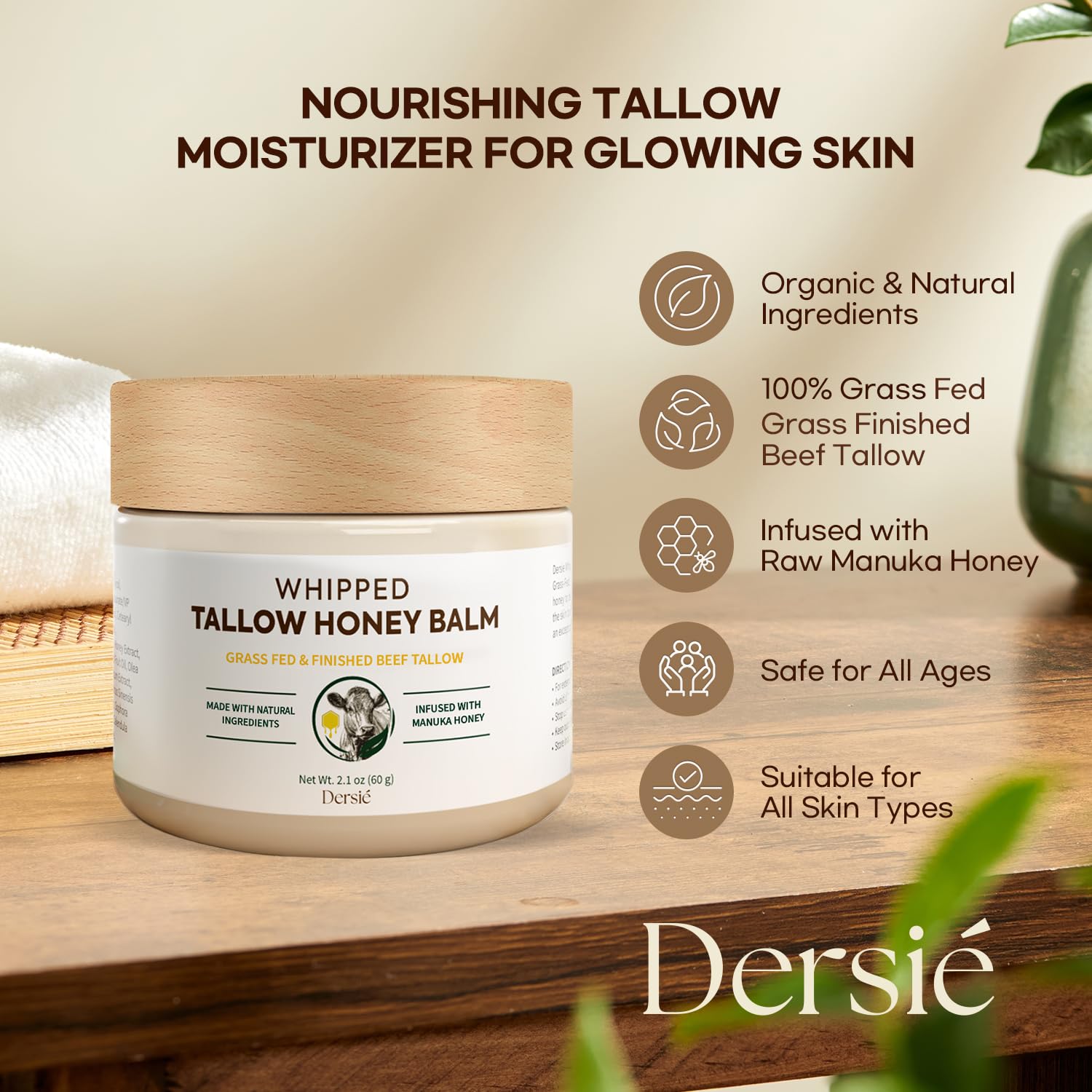 Dersie skin moisturizing routine emphasizes easy application and quick absorption.