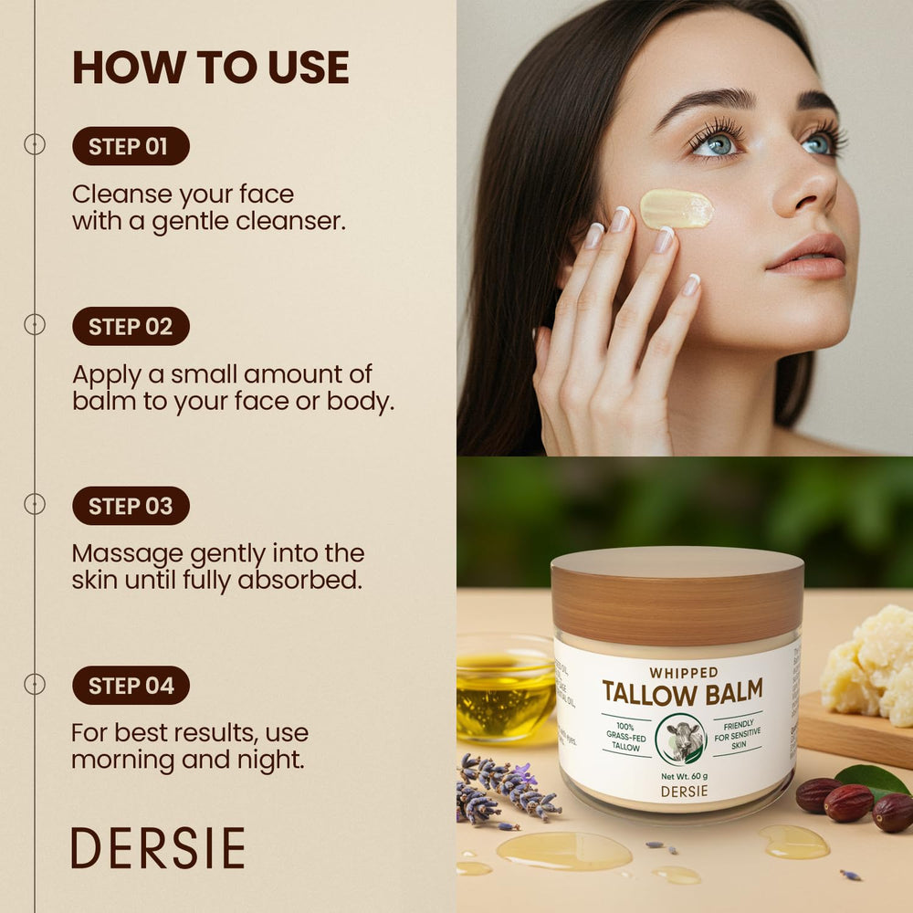 Dersie Whipped Tallow Cream gentle enough for babies and sensitive skin.