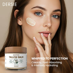 Dersie Whipped Tallow Cream in a jar, easy to smooth onto skin.