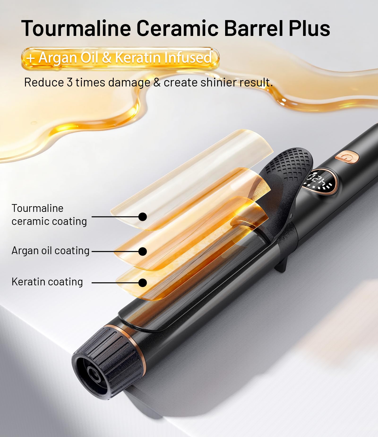 Desalo dual-voltage travel iron 110-240V enables versatile styling worldwide.