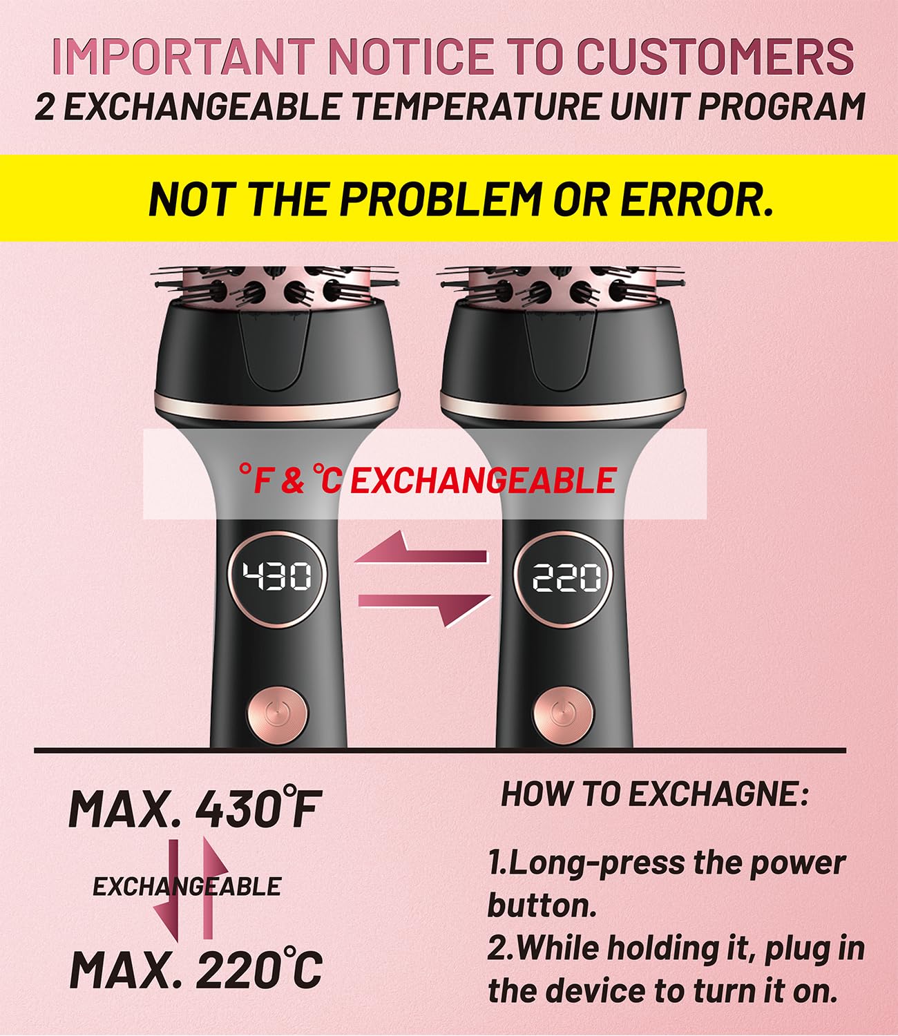 Desalo ionic round brush smoothing reduces frizz and adds shine