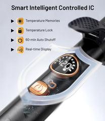 Desalo LCD display emphasizes precise temp control for customized styling.