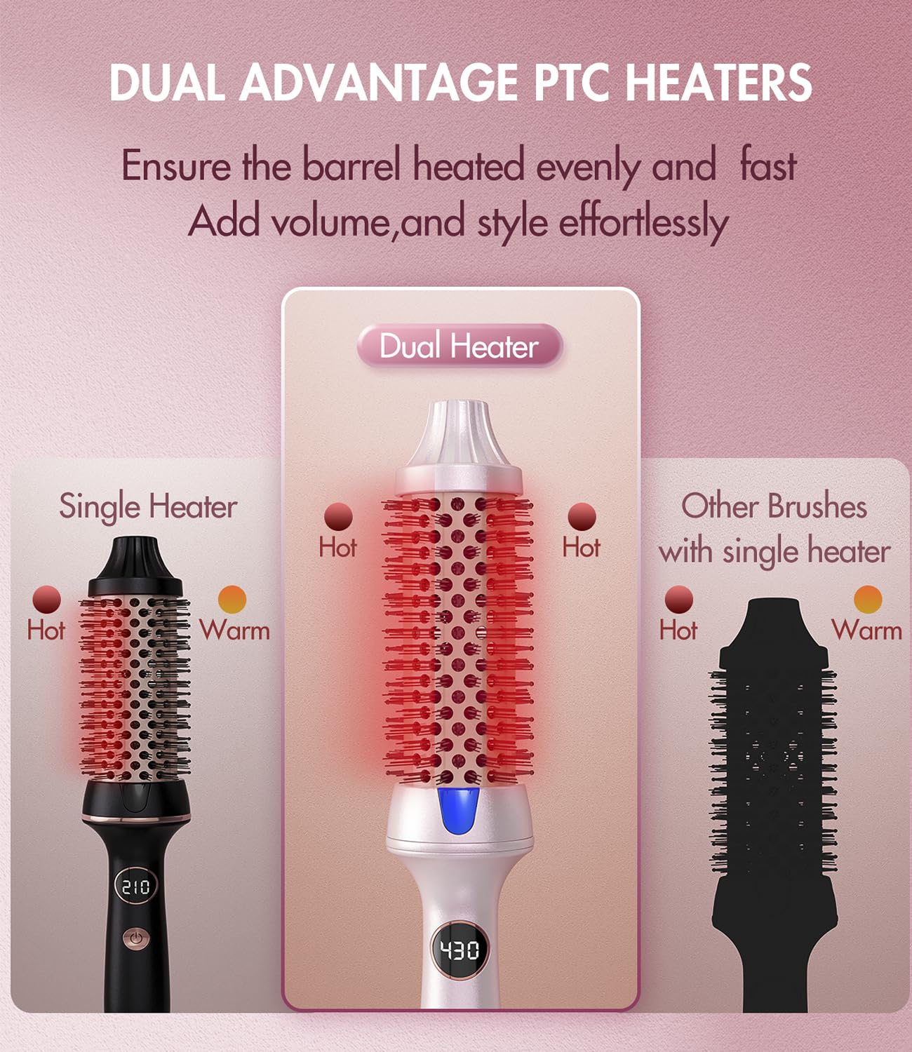 Desalo tourmaline ceramic coating evenly heats hair for protection