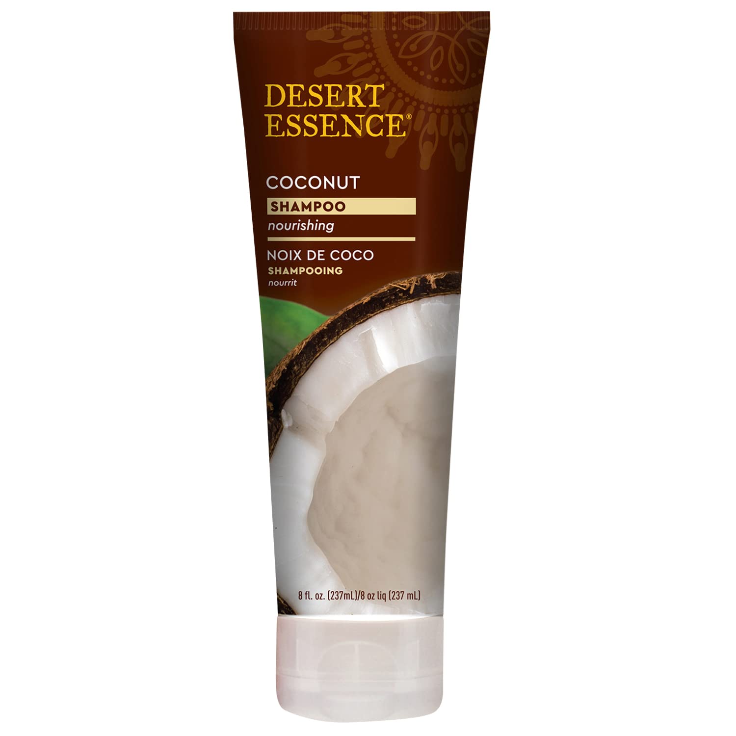 Desert Essence Coconut Shampoo ingredients organic oils highlight nourishment with coconut and hemp