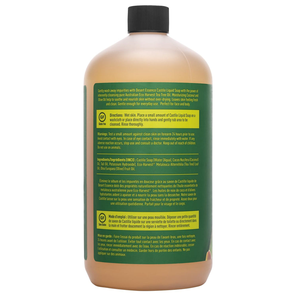 Desert Essence cruelty-free formula emphasizes ethical skincare.