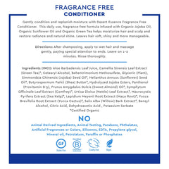 Desert Essence green tea jojoba sunflower oils ingredients image emphasizes nourishing moisture