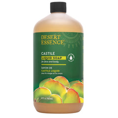Desert Essence cleansing for hands, face, and body demonstrated.